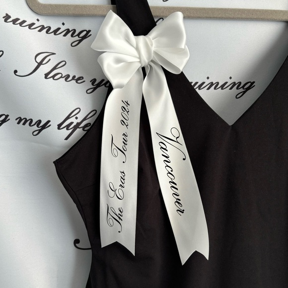 💖 BLACK bubble Tortured Poet Taylor Dress Costume - Picture 3 of 8